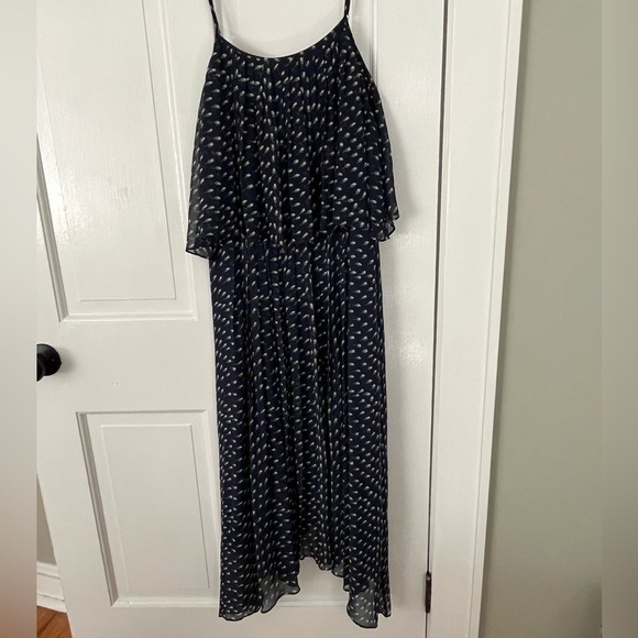 girl. By Band of Outsiders Ditsy Tulip Print 100% Silk Dress Size 0 Boho Summer - Picture 4 of 14